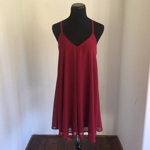 Maroon day dress